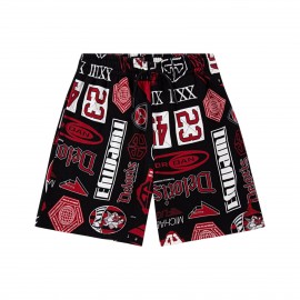 Jordan MJ Essentials AOP Graphics Fleece Εφηβικη Βερμουδα Μαυρη