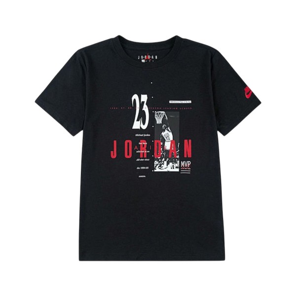 Jordan JDB MJ Brands GFX Crew Εφηβικη Μπλουζα Μαυρη