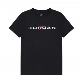 Jordan JDB MJ Air Stretch SS Crew Neck Παιδικη Μπλουζα Μαυρη