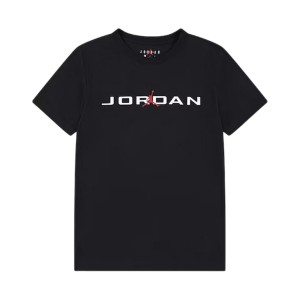 Jordan JDB MJ Air Stretch SS Crew Neck Παιδικη Μπλουζα Μαυρη