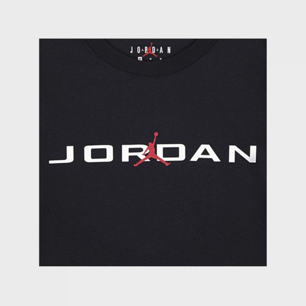 Jordan JDB MJ Air Stretch SS Crew Neck Παιδικη Μπλουζα Μαυρη
