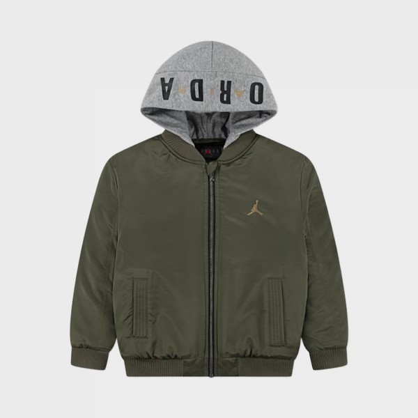Jordan Essentials Midweight Puffer Dtyle Εφηβικο Μπουφαν Πρασινο