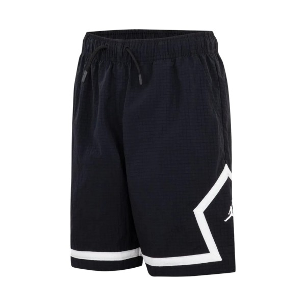 Jordan JDB Poolside Woven Diamonds Classic Εφηβικη Βερμουδα Μαυρη