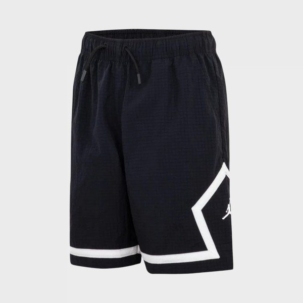 Jordan JDB Poolside Woven Diamonds Classic Εφηβικη Βερμουδα Μαυρη