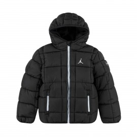 Jordan Essentials Midweight Puffer Dtyle Εφηβικο Μπουφαν Μαυρο