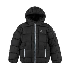 Jordan Essentials Midweight Puffer Dtyle Εφηβικο Μπουφαν Μαυρο
