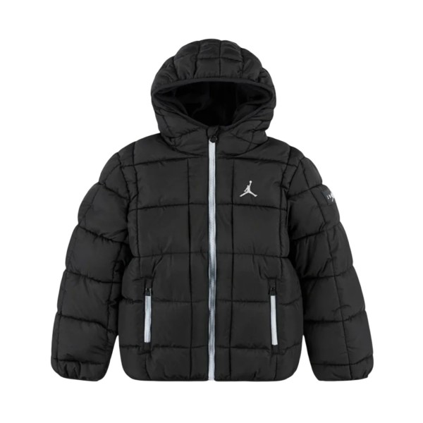 Jordan Essentials Midweight Puffer Dtyle Εφηβικο Μπουφαν Μαυρο