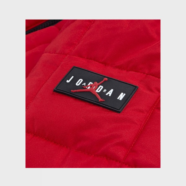 Jordan Essentials Midweight Puffer Dtyle Εφηβικο Μπουφαν Κοκκινο
