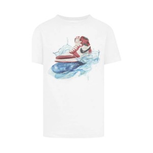 Jordan JDB AJ1 Graphic Wave SS Παιδικη Μπλουζα Λευκη 