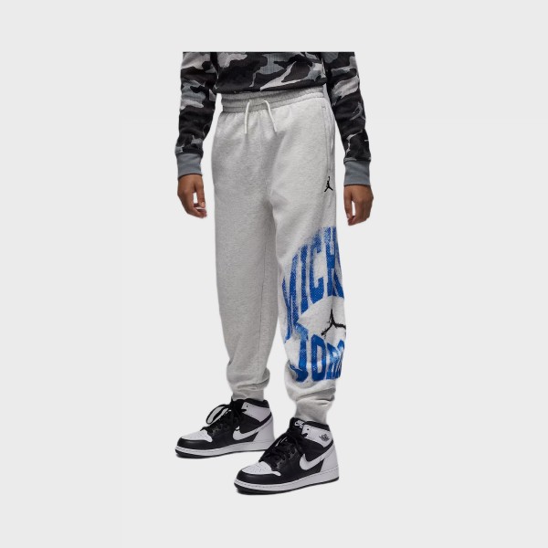 Jordan MJ MVP HBR Jumpman Fleece Εφηβικο Παντελονι Γκρι - Μπλε