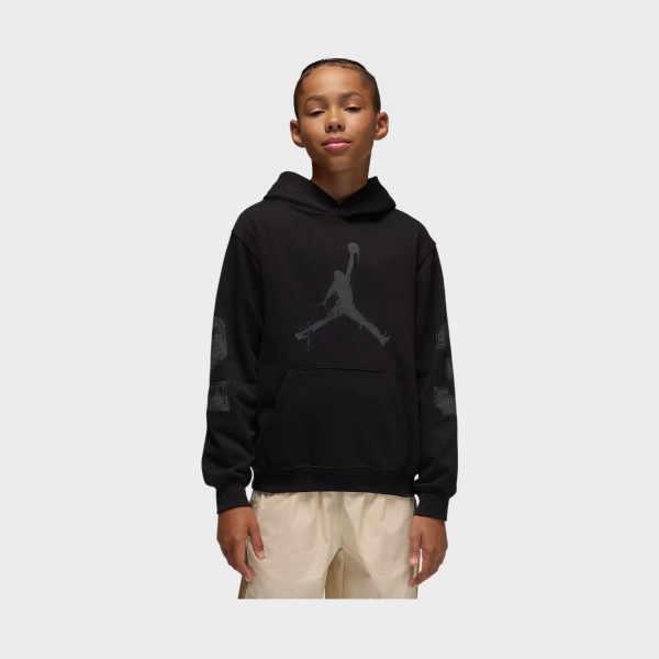 Jordan Jumpman MVP Fleece Pullover Εφηβικo Φουτερ Μαυρο 