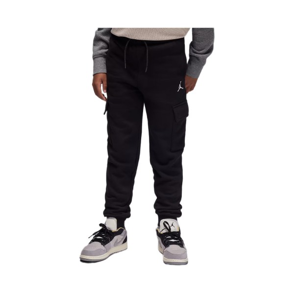 Jordan Edd My Brooklyn Fleece Cargo Εφηβικο Παντελονι Μαυρο