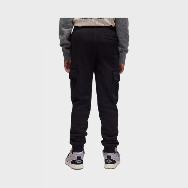 Jordan Edd My Brooklyn Fleece Cargo Εφηβικο Παντελονι Μαυρο
