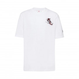 Jordan Air Has Landed Back Logo Εφηβικη Μπλουζα Λευκη