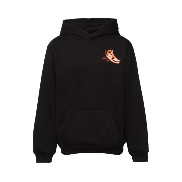 Jordan Air Has Landed Graphics Hooded Εφηβικo Φουτερ Μαυρο 