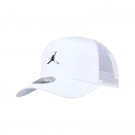 Jordan Air Jumpman Metal Logo Trucker Εφηβικο Καπελο Λευκο