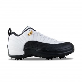 Jordan Air 12 Low Golf Taxi Ανδρικο Παπουτσι Μαυρο - Λευκο