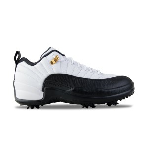 Jordan Air 12 Low Golf Taxi Ανδρικο Παπουτσι Μαυρο - Λευκο