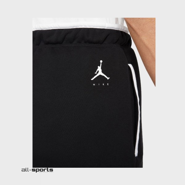 Jordan Jumpman Fleece French Terry Ανδρικο Παντελονι Μαυρο