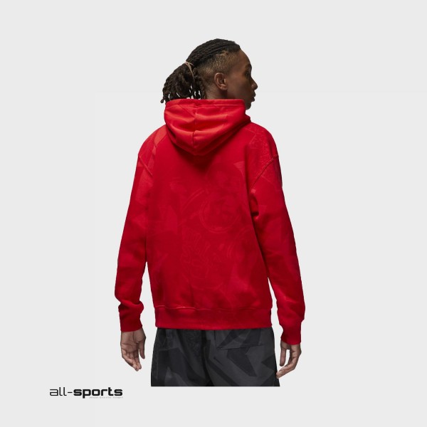 Jordan Brooklyn Fleece Hooded Ανδρικη Φουτερ Κόκκινη