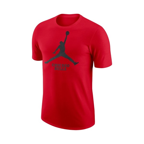 Jordan NBA Chicago Bulls Classic Logo Ανδρικη Μπλουζα Κοκκινη