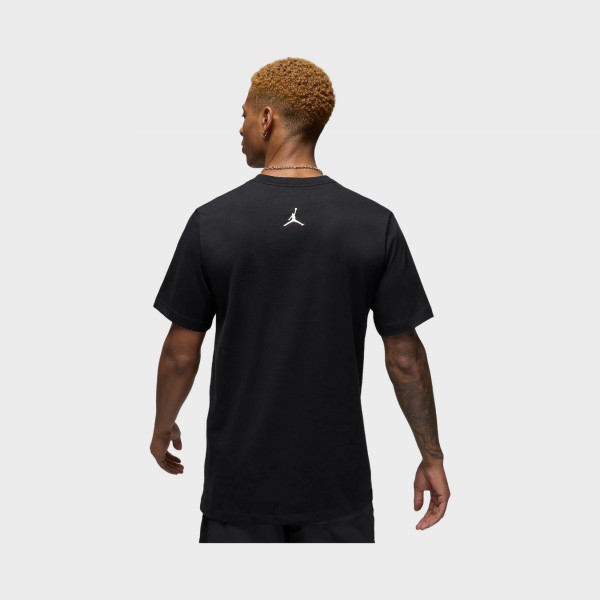 Jordan Flight Essentials Big Logo Ανδρικη Μπλουζα Μαυρη