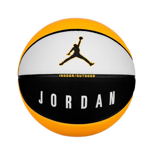 Jordan Ultimate 2.0 Indoor Outdoor Μπαλα Μπασκετ Μαυρο - Κιτρινο