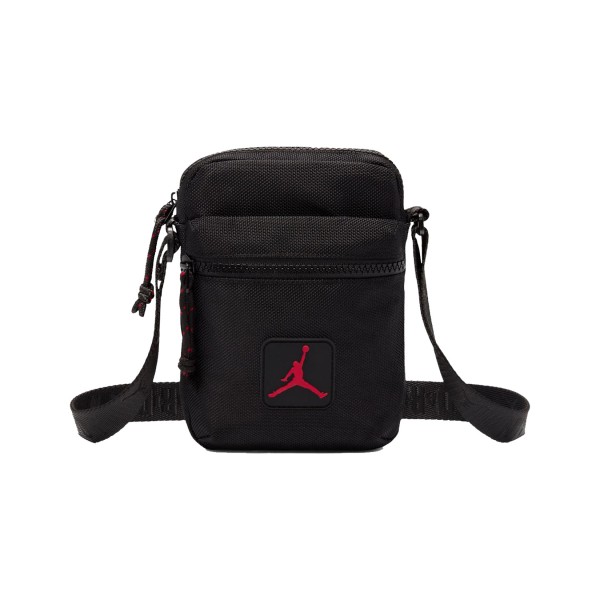 Jordan Rise Festival Messenger 1 Λιτρο Crossbody Τσαντακι Μαυρο 