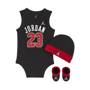 Jordan JHB 23 Jersey 3 Τεμαχια Βρεφικο Σετ Μαυρο