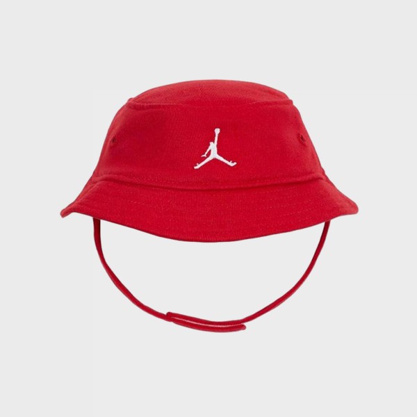 Jordan HBR Bucket Hat and Bodysuit 2PC Βρεφικο Σετ Ρουχων Κοκκινο