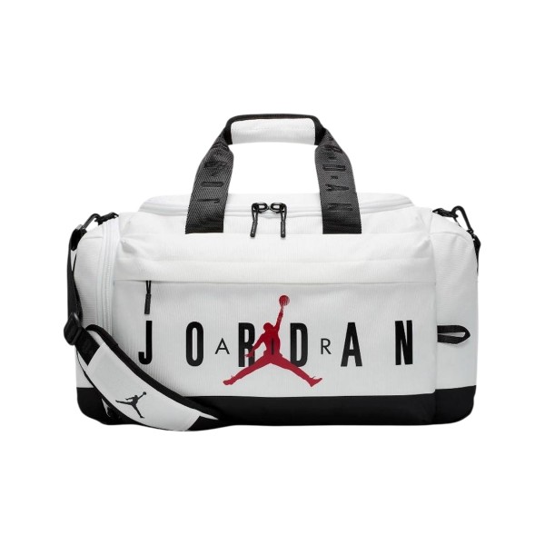 Jordan Air Duffle Velocity 36 Λιτρα Big Logo Unisex Σακος Λευκος