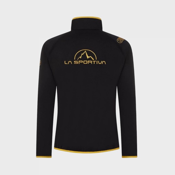 La Sportiva Promo Fleece Full Zip Strech Ανδρικη Ζακετα Μαυρη