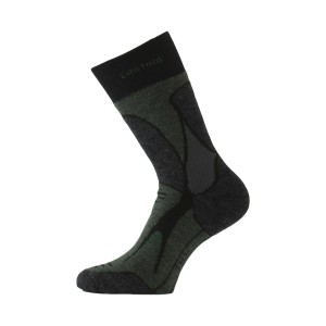 Lasting Merino Unisex Ισοθερμικες Καλτσες Μαυρο - Χακι