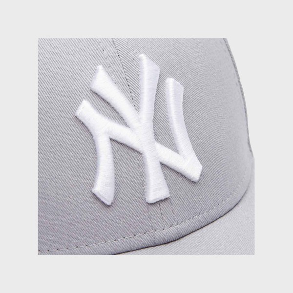 New Era League New York Yankees Basic Unisex Καπελο Γκρι - Λευκο