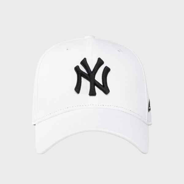 New Era League New York Yankees Basic Unisex Καπελο Λευκο - Μαυρο