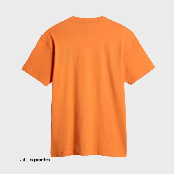 Napapijri S-Box Geographic Ανδρικη Μπλουζα Πορτοκαλι