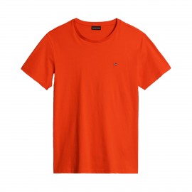 Napapijri Salis Small Chest Logo Flag Ανδρικη Μπλουζα Πορτοκαλι
