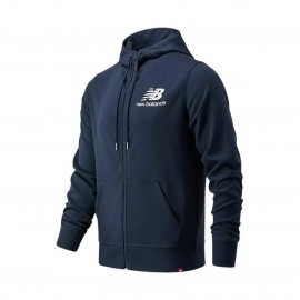 New Balance Essentials Stacked Logo Ανδρικη Ζακετα Μπλε