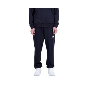 New Balance Essentials Stacked Logo French Terry Ανδρικη Φορμα Μαυρη