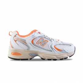 New Balance 530 Classics Sneaker Unisex Παπουτσι Λευκο - Πορτοκαλι