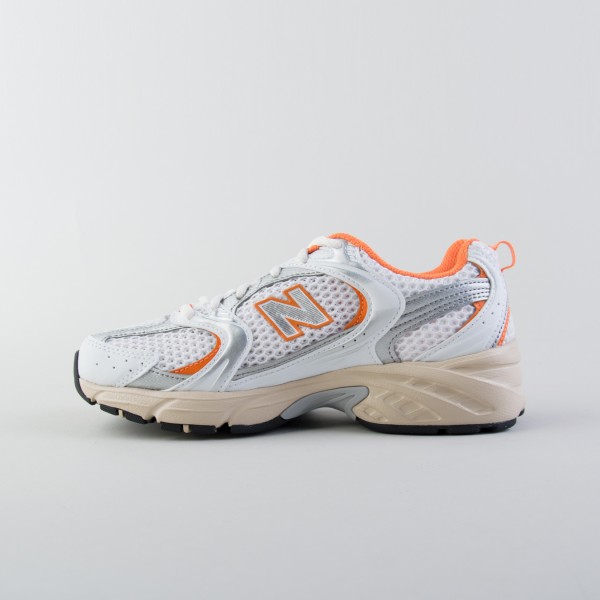 New Balance 530 Classics Sneaker Unisex Παπουτσι Λευκο - Πορτοκαλι