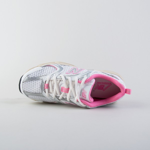 New Balance 530 Classics Sneaker Unisex Παπουτσι Λευκο - Ροζ