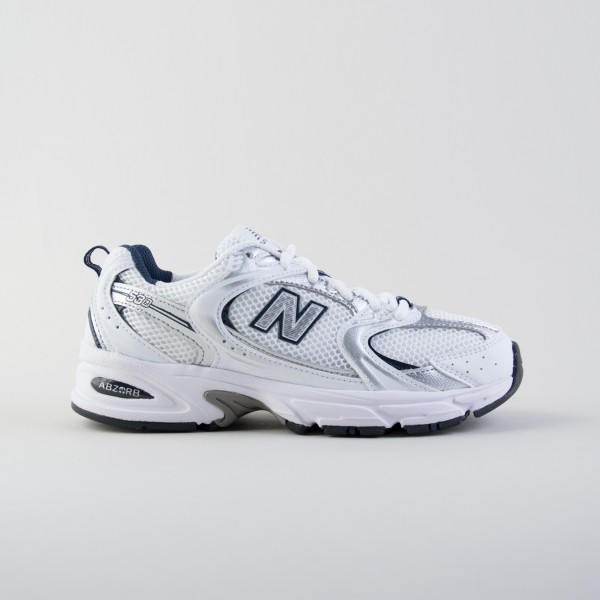 New Balance 530 Classics Sneaker Silver Γυναικειο Παπουτσι Λευκο - Μπλε Ναυτικο