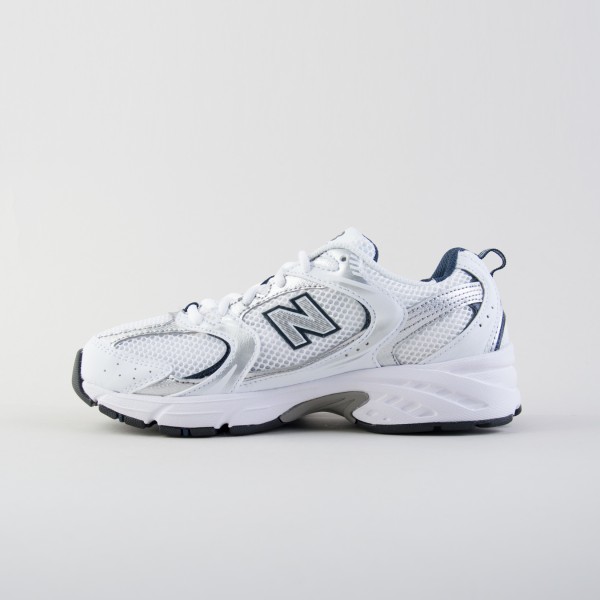 New Balance 530 Classics Sneaker Silver Γυναικειο Παπουτσι Λευκο - Μπλε Ναυτικο