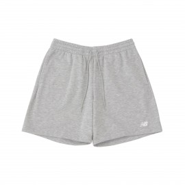 New Balance French Terry 7 Inches Hand Pockets Ανδρικη Βερμουδα Γκρι