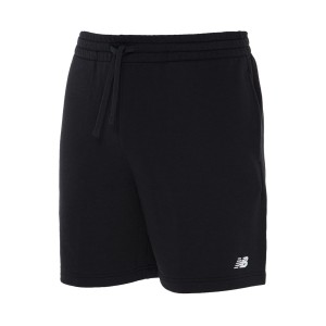 New Balance French Terry 7 Inches Hand Pockets Ανδρικη Βερμουδα Μαυρη
