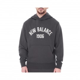 New Balance Essentials Big Logo Hooded Ανδρικη Φουτερ Ανθρακι