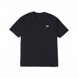 New Balance Sport Essentials Cotton Small Logo Ανδρικη Μπλουζα Μαυρη