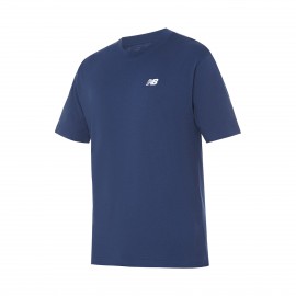 New Balance Sport Essentials Cotton Small Logo Ανδρικη Μπλουζα Μπλε