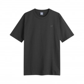 New Balance Athletics Cotton Embroidered NB Ανδρικη Μπλουζα Μαυρη